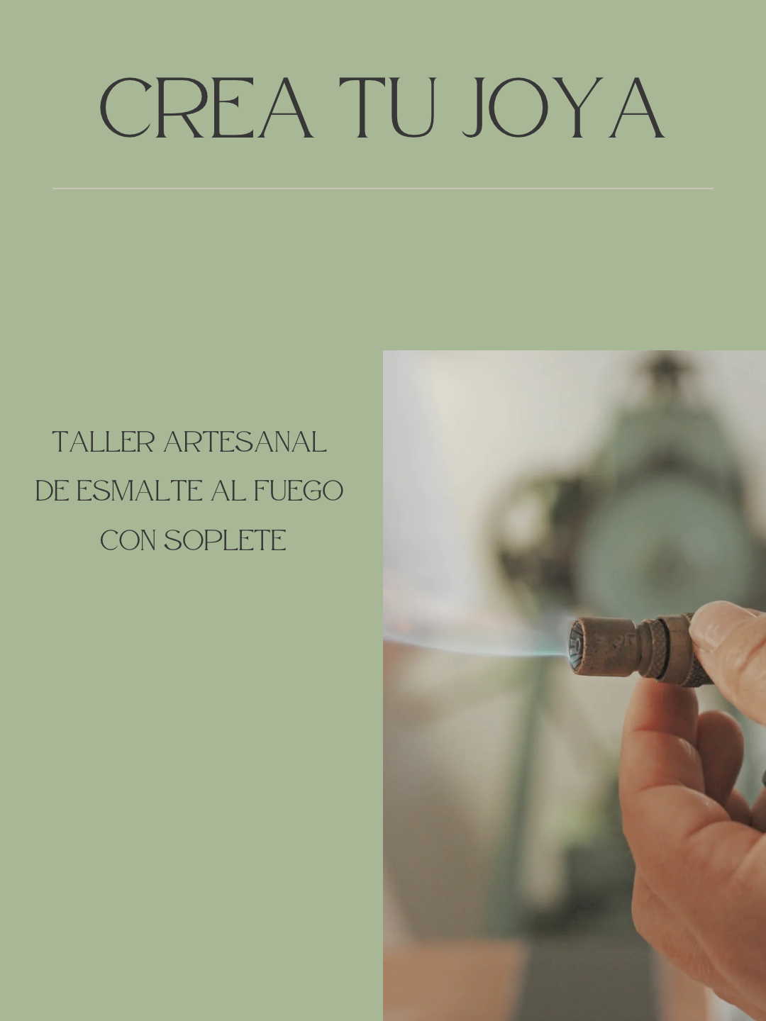 TALLER CREA TU JOYA (ESMALTE AL FUEGO CON SOPLETE)